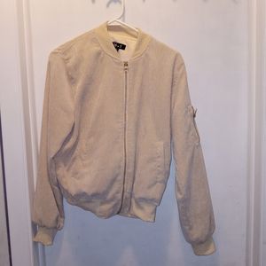 36.5 SIZE LARGE CORDUROY CREAM JACKET